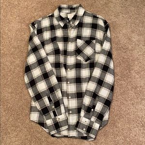 plaid button up shirt